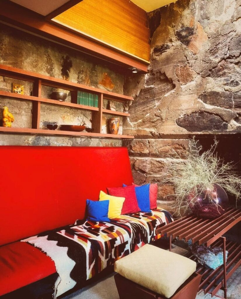 Touring the interior of Frank Lloyd Wrights's Taliesin West