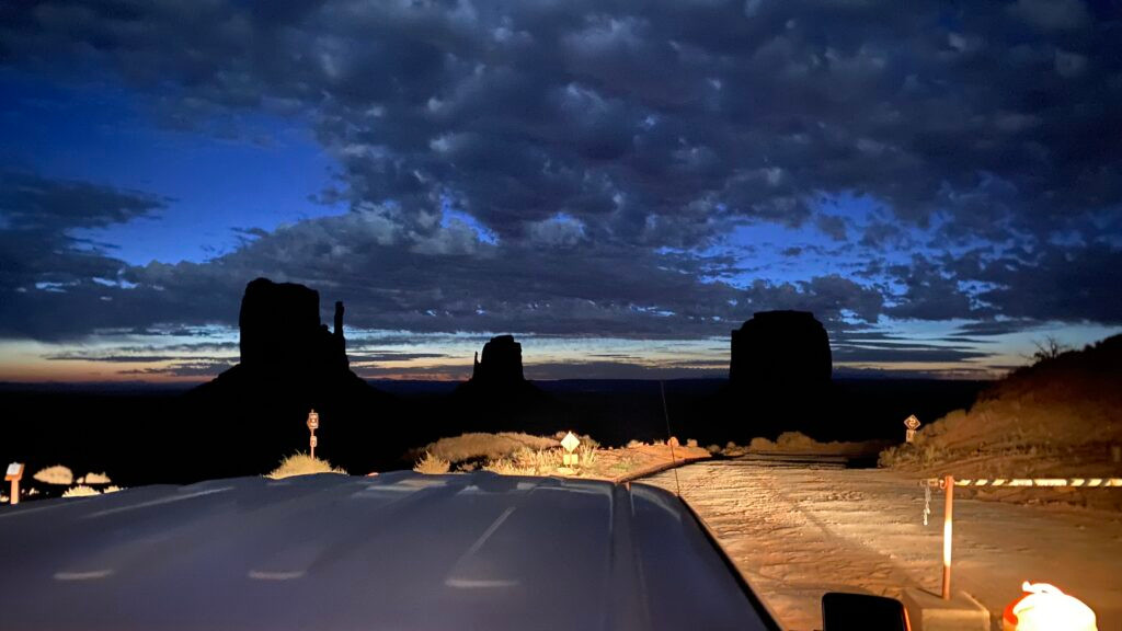 Monument Valley before sunrise 